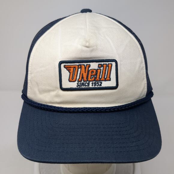O'Neill Since 1952 Snapback Rope Trucker Hat Blue One Size Mesh Back - Picture 2 of 9